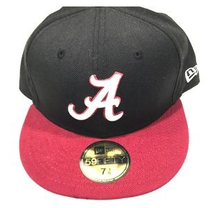 New Era Alabama NWT Flat Bill 7 ⅜” Fitted Hat